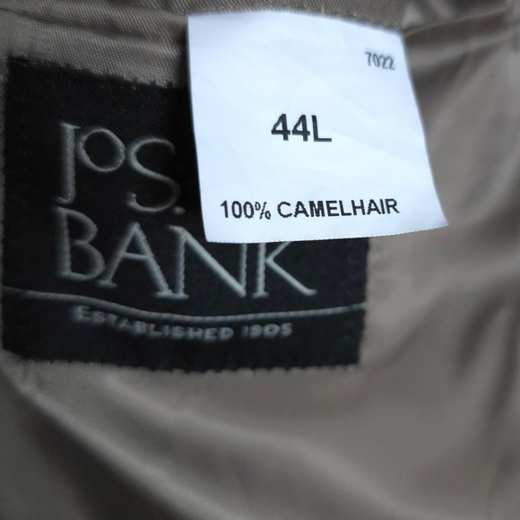 Jos. A. Bank 100% Camelhair Sport Coat Blazer Mens 44L Classic Fit - Picture 3 of 7